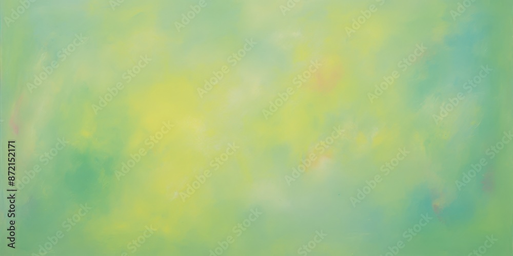 Abstract Surreal Colorful Oil Painting with Green and Yellow Hues Abstract Surreal Colorful Oil Painting with Green and Yellow Hues