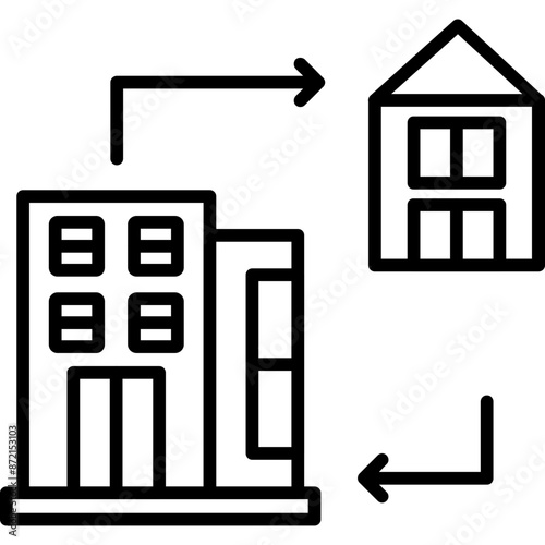 Hybrid Work Icon