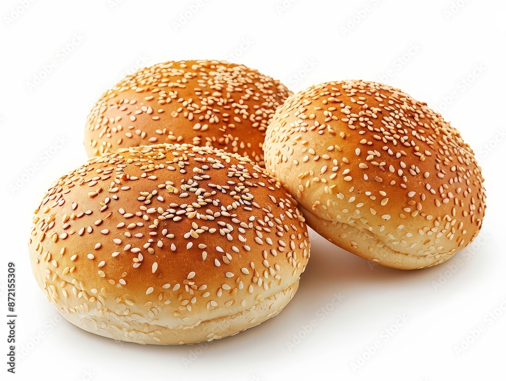 stack of soft white hamburger buns, perfect for burgers or sandwiches. stack of soft white hamburger buns, perfect for burgers or sandwiches.