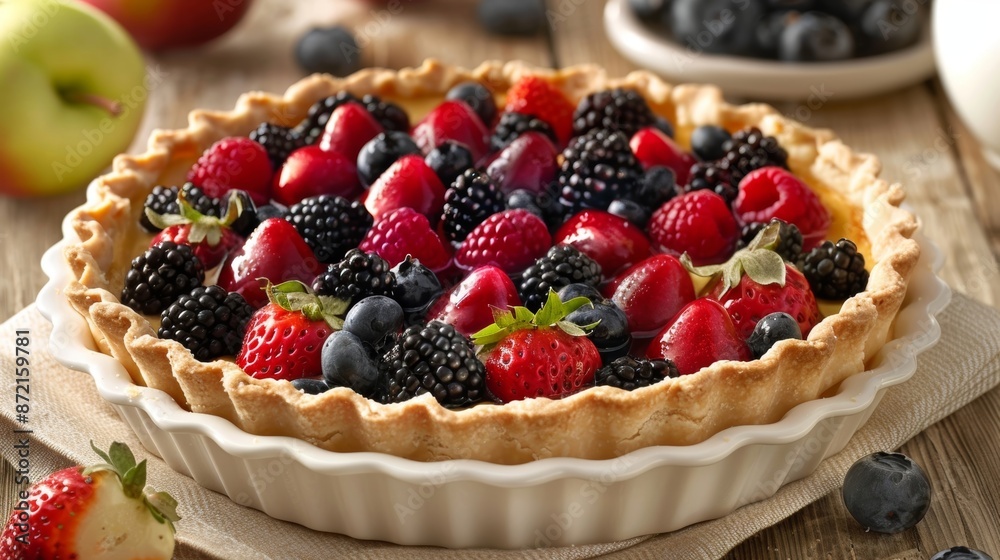Freshly picked fruits from natures bounty transform into a mouthwatering tart a perfect balance between sweet and tart flavors. Freshly picked fruits from natures bounty transform into a mouthwatering tart a perfect balance between sweet and tart flavors.