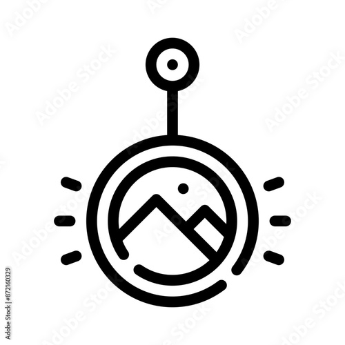 souvenirs line icon
