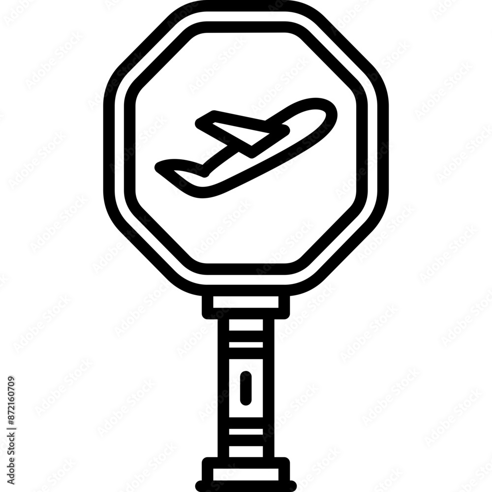 Airport Sign Icon Airport Sign Icon