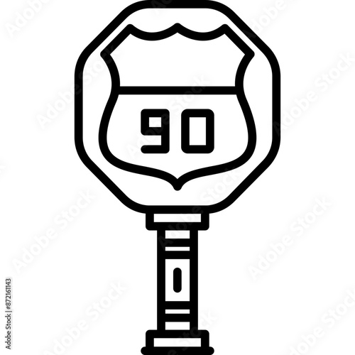 Interstate Highway Sign Icon