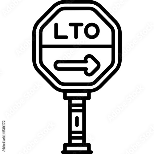 Local Traffic Only Sign Icon