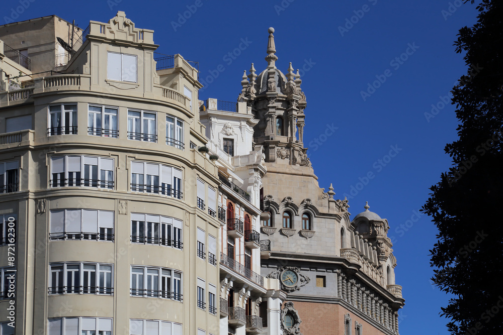 Fototapeta premium Monumental buildings in Valencia, Spain
