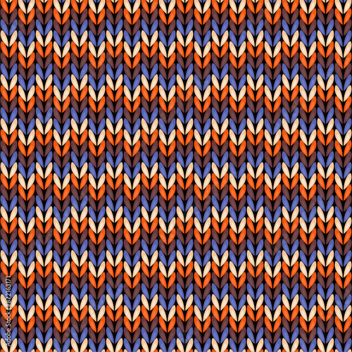 Knitted background pattern wallpaper knitting decorative print handmade textile knitting handiwork 