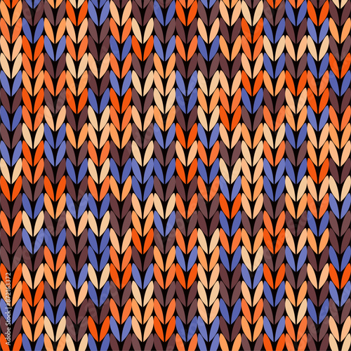 Knitted background pattern wallpaper knitting decorative print handmade textile knitting handiwork 