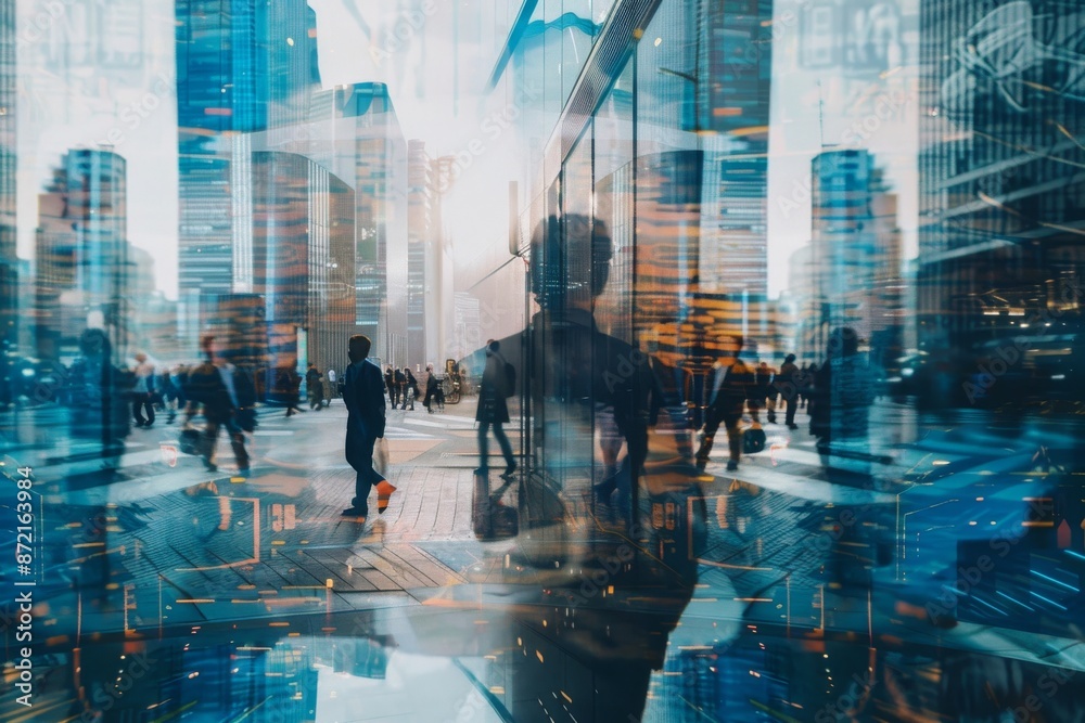 A captivating multiple exposure shot blending different moments A captivating multiple exposure shot blending different moments