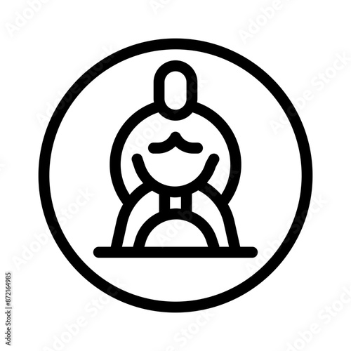 Wrestling line icon