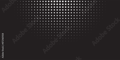 Set of black halftone dots background. dots vector
