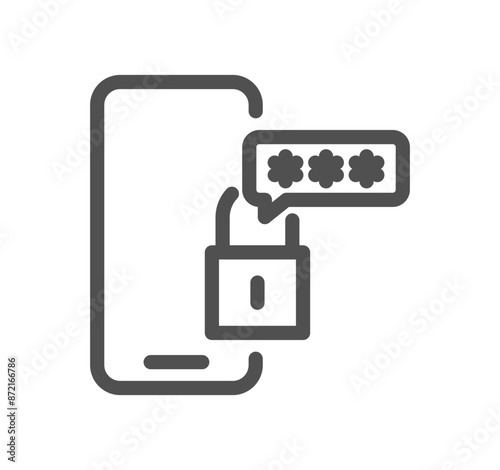 Locks related icon outline and linear vector. 