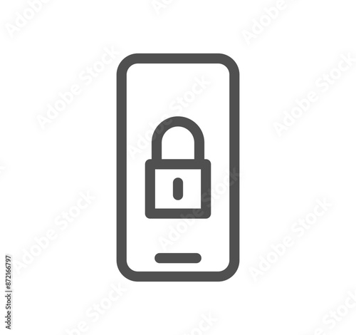 Locks related icon outline and linear vector.	
