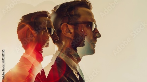 A contemporary multiple exposure photograph portraying the innovation