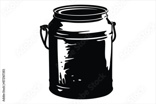 Milk Can Silhouette
