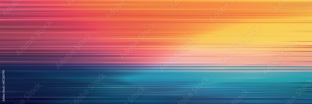 Abstract Horizontal Striped Background with Warm and Cool Tones Abstract Horizontal Striped Background with Warm and Cool Tones