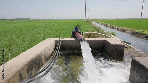 Water wells for paddy field irrigation in Northeast China