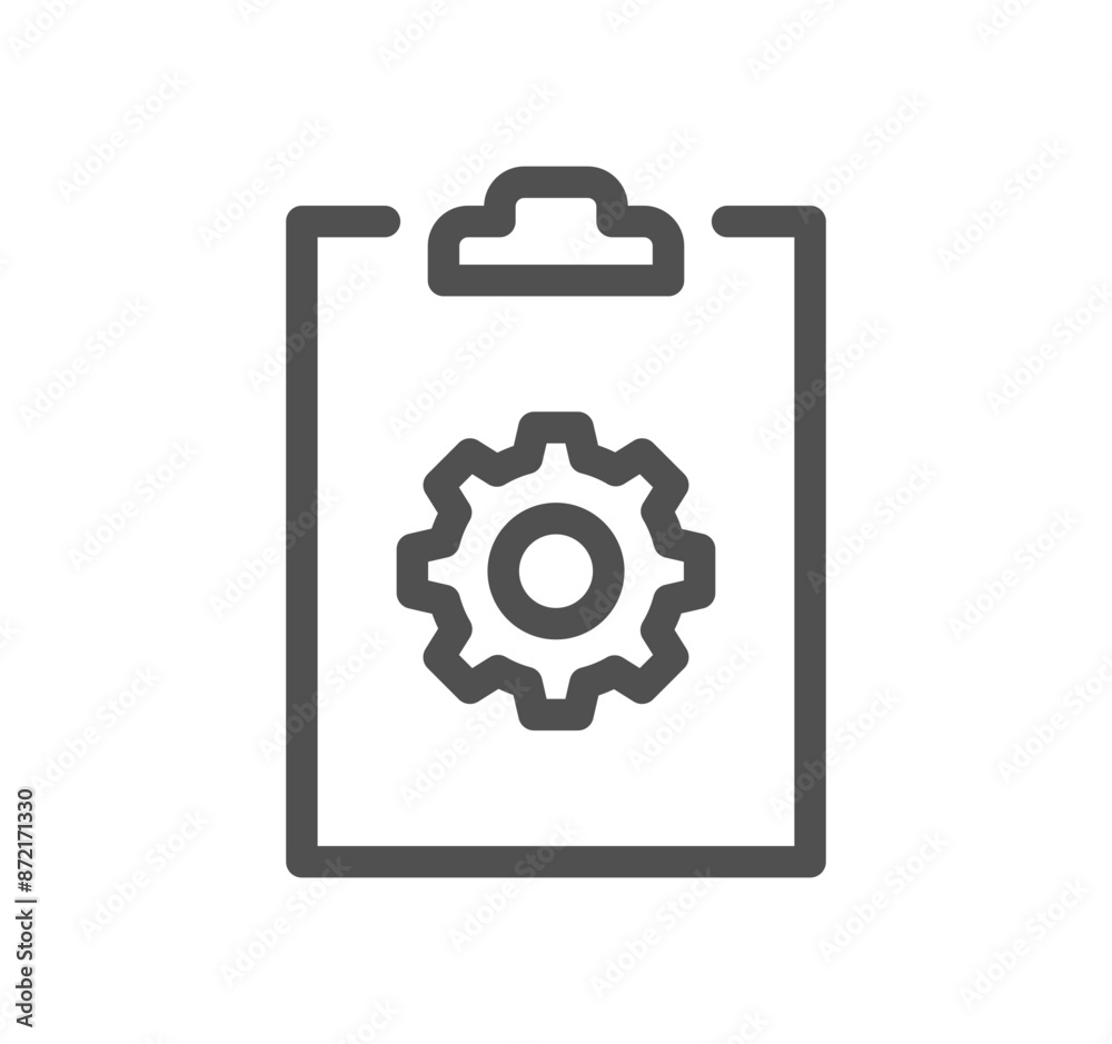 Setting and controls related icon outline and linear vector.	
