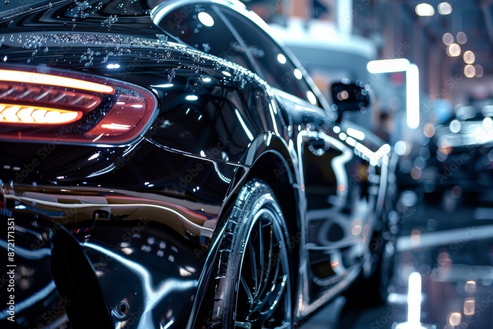 Luxury Car Detailing Focused on Polishing and Waxing Exterior for High Shine