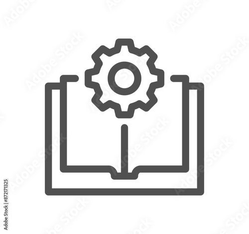 Setting and controls related icon outline and linear vector.	
