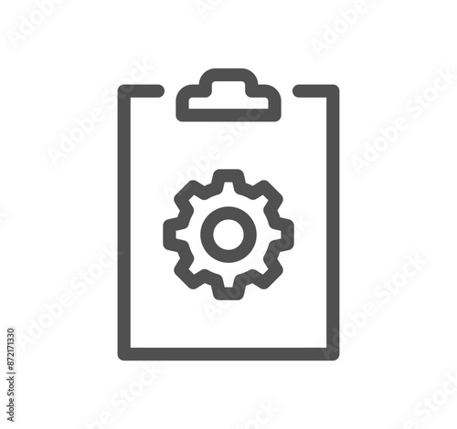 Setting and controls related icon outline and linear vector.	
