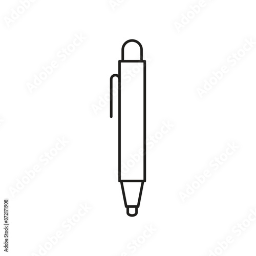 Pen Tool Icon Vector Illustration Flat Design