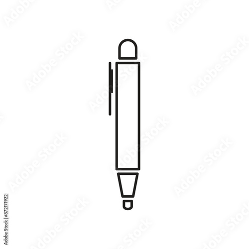 Pen Tool Icon Vector Illustration Flat Design