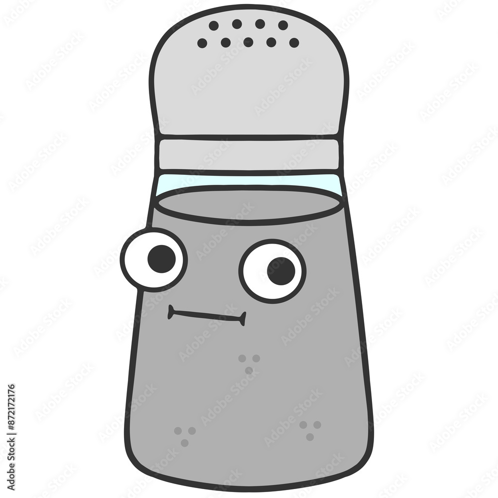 flat face expression pepper shaker cartoon illustration flat face expression pepper shaker cartoon illustration