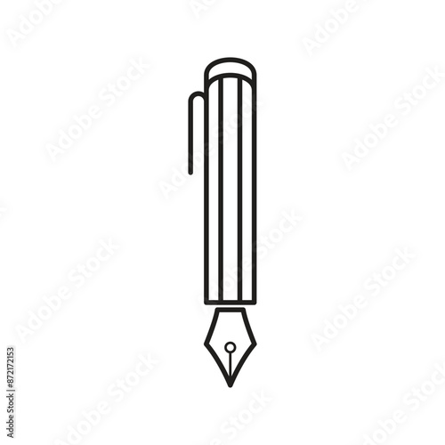 Pen Tool Icon Vector Illustration Flat Design
