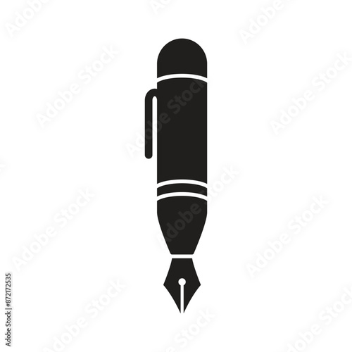 Pen Tool Icon Vector Illustration Flat Design
