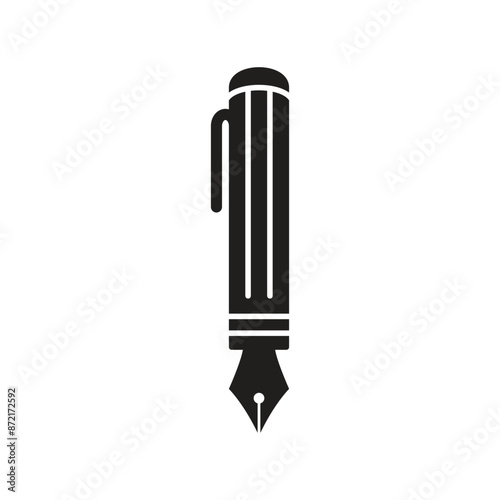 Pen Tool Icon Vector Illustration Flat Design