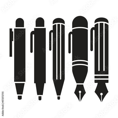 Pen Tool Icon Vector Illustration Flat Design