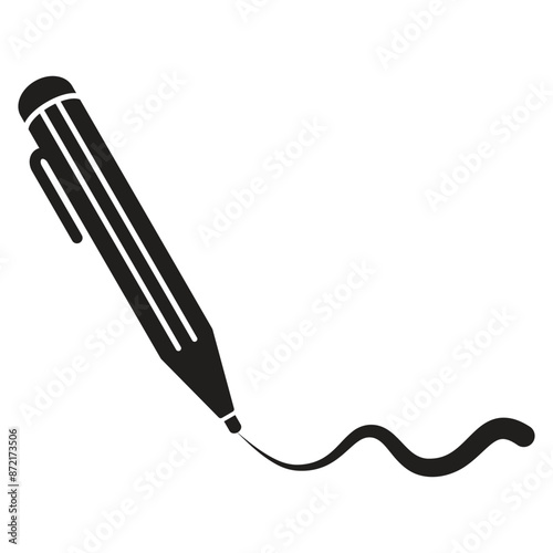Pen Tool Icon Vector Illustration Flat Design