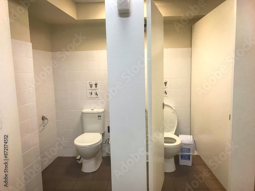 Photography Shared toilet in one of a hostel in Sydney, Australia