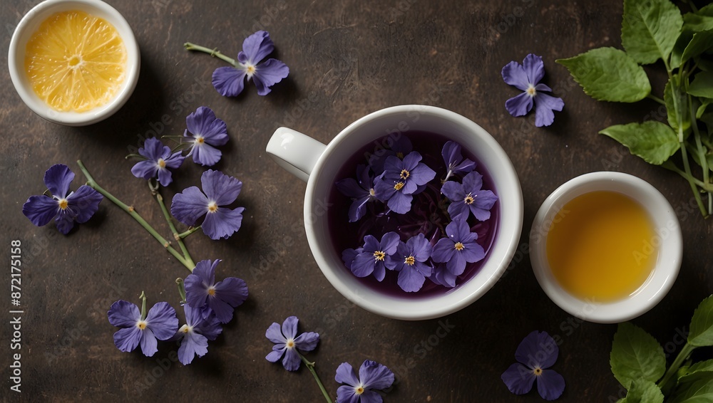 A recipe for violet-infused tea that promises to soothe the soul ai_generated A recipe for violet-infused tea that promises to soothe the soul ai_generated