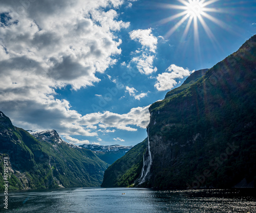 Tallest Waterfall in Norway Seven Sisters Waterfall photo