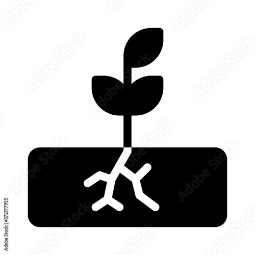 roots glyph icon