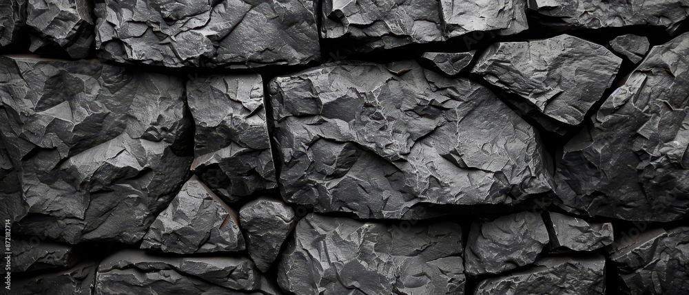 Two black-and-white photos depicting walls constructed from rocks Two black-and-white photos depicting walls constructed from rocks