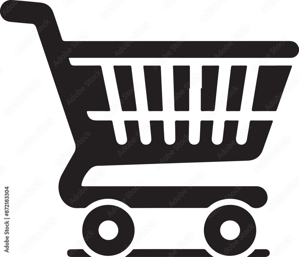 Shopping Cart silhouette vector illustration Shopping Cart silhouette vector illustration