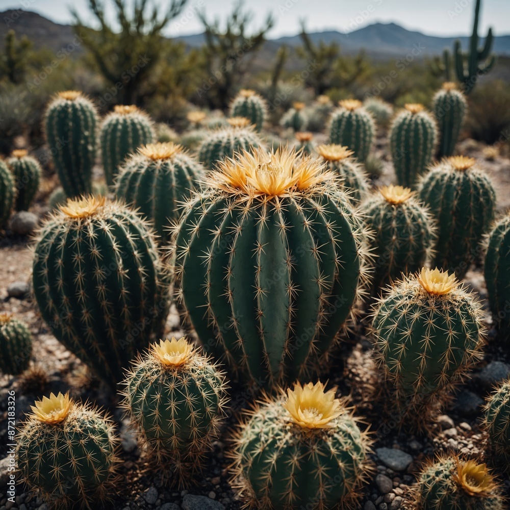 Resilient Bloom: A Cactus Flower in Full Color Resilient Bloom: A Cactus Flower in Full Color