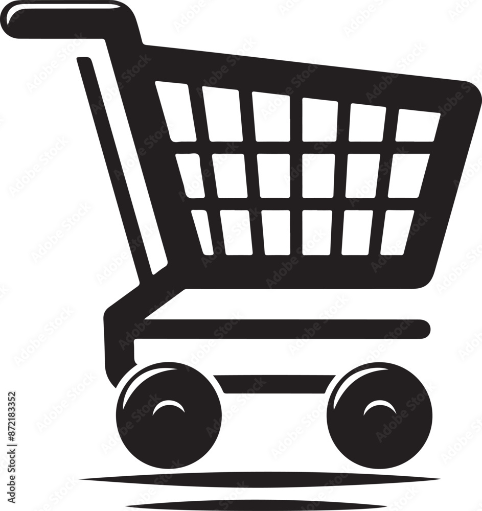 Shopping Cart silhouette vector illustration Shopping Cart silhouette vector illustration