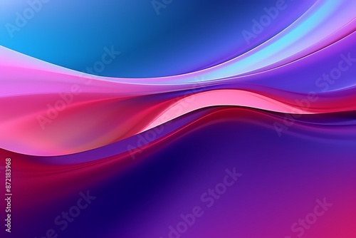 Abstract colorful wave background is made up of a fluid iridescent holographic neon Generative AI
