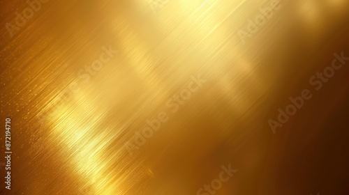Glossy golden background with smooth texture and shining gradients.