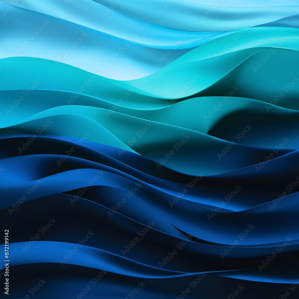 Deep blue watercolor with paper texture. Abstract waves in blue, green and purple evoke tranquility. background, wallpaper Deep blue watercolor with paper texture. Abstract waves in blue, green and purple evoke tranquility. background, wallpaper