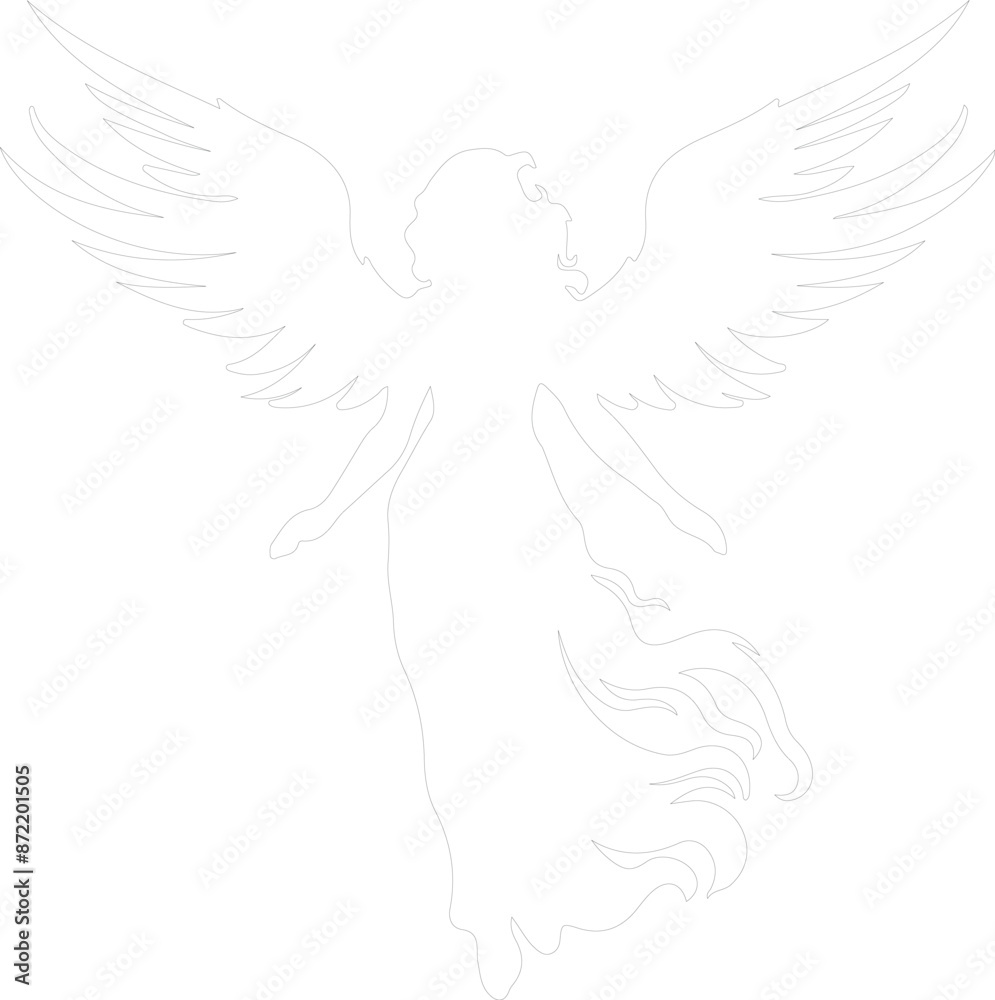 Angel outline Angel outline