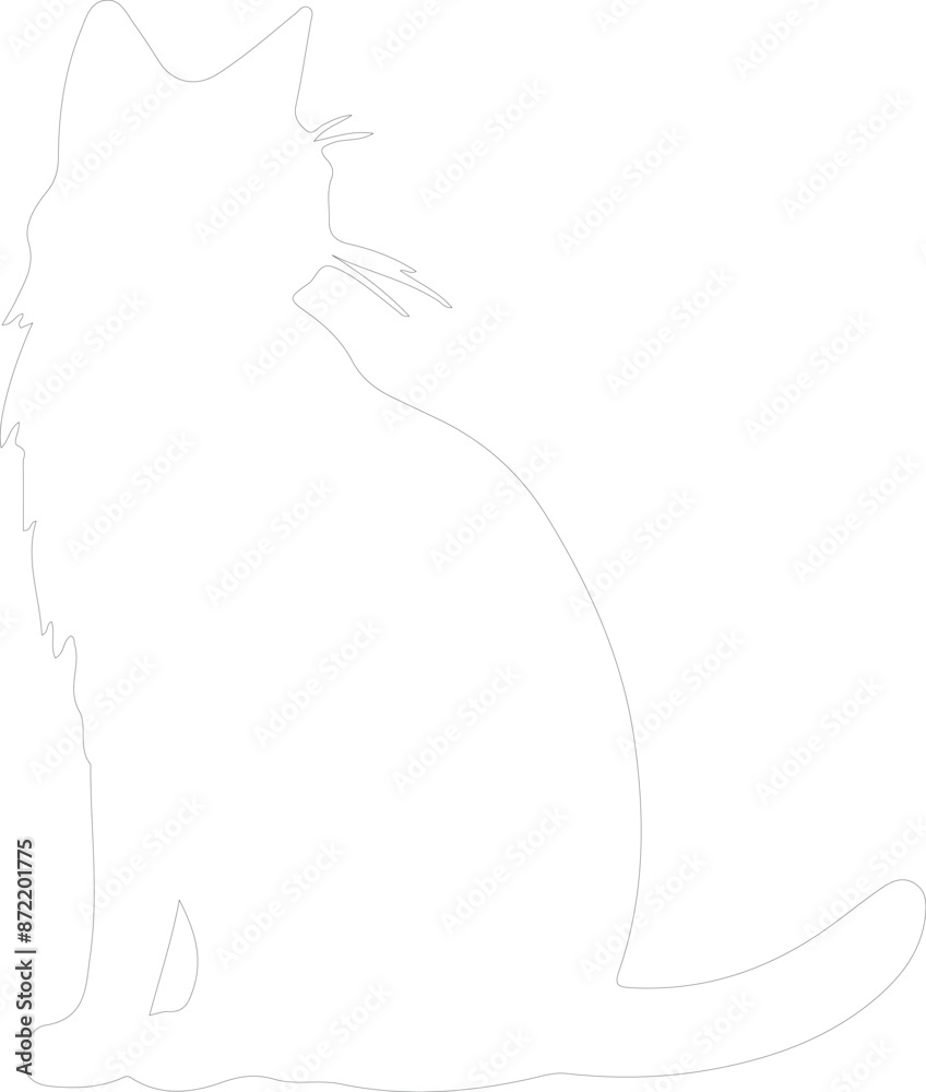 Australian Mist Cat outline Australian Mist Cat outline