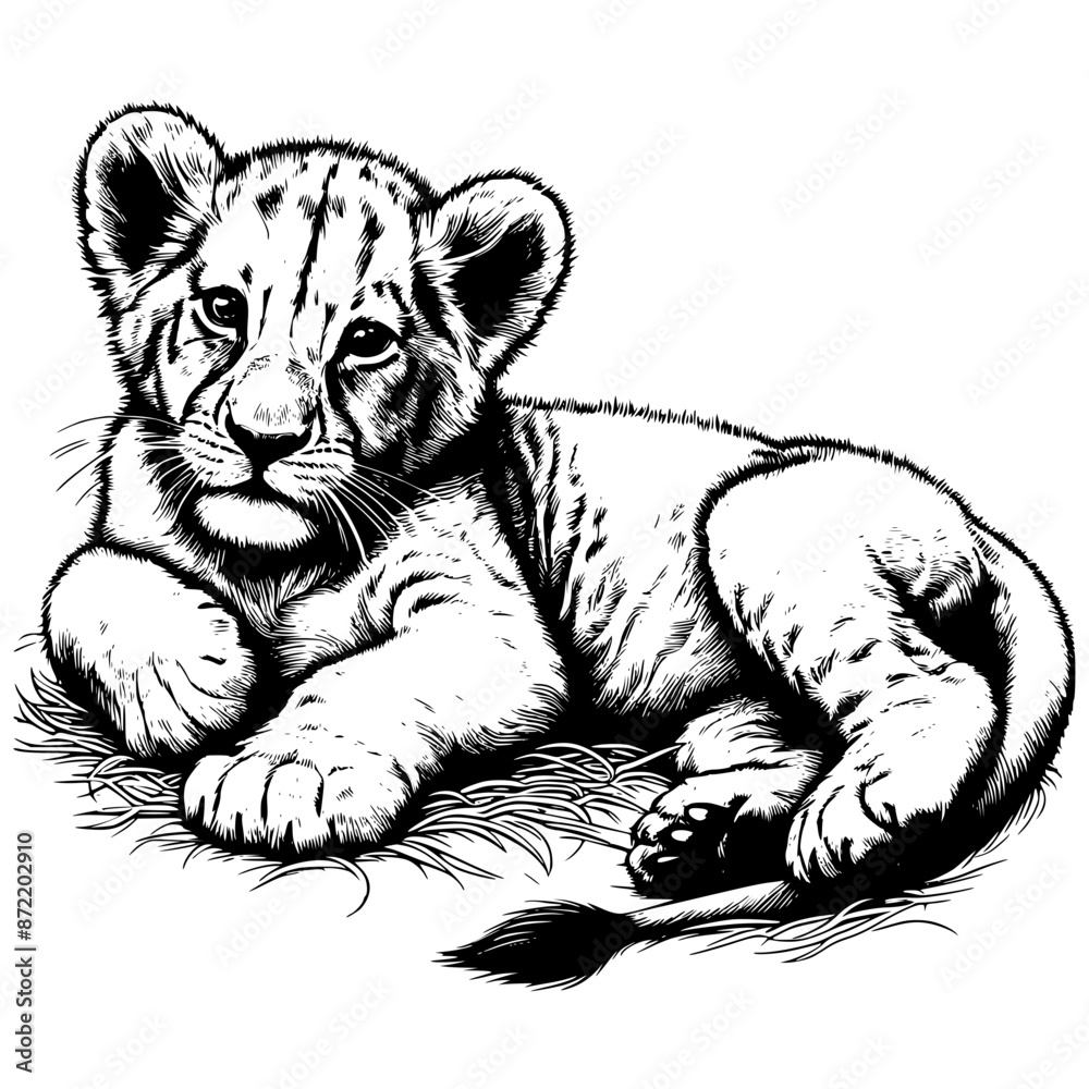 Baby Lion, Baby cub, Lion King, Lion, Cute Lion Svg, Baby Lion Png