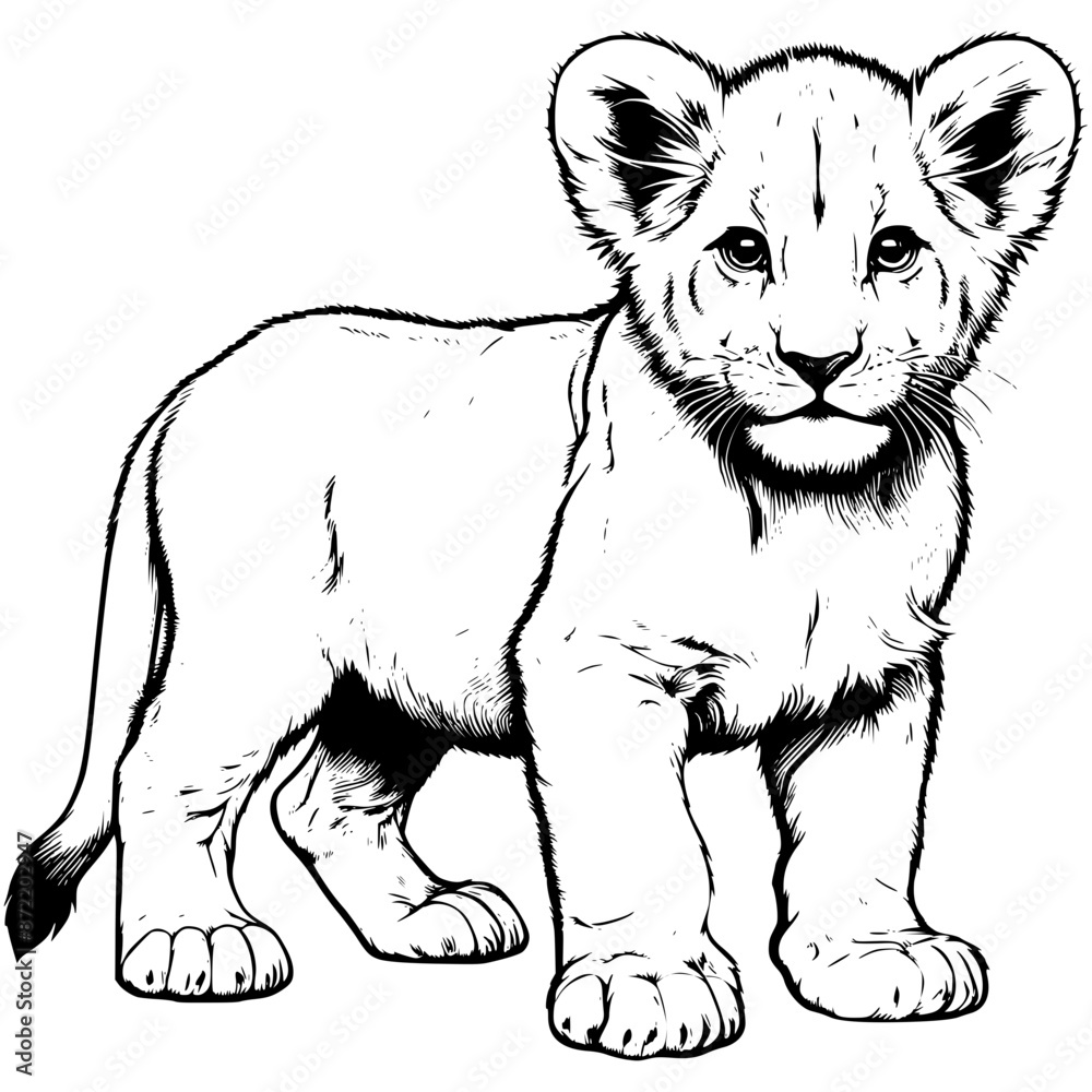 Baby Lion, Baby cub, Lion King, Lion, Cute Lion Svg, Baby Lion Png