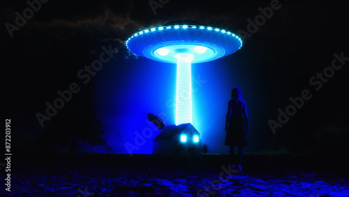 a ufo infiltrates a house