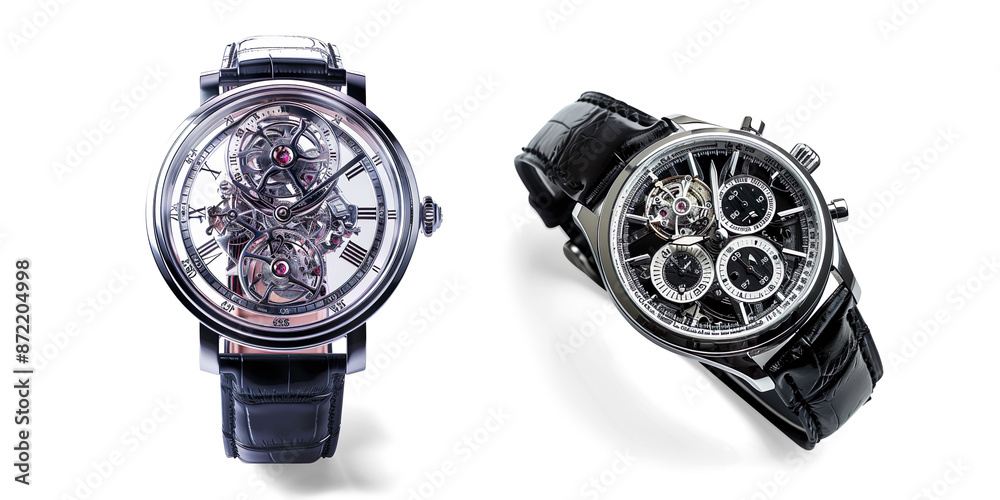 Luxury wristwatch isolated on a transparent background Luxury wristwatch isolated on a transparent background