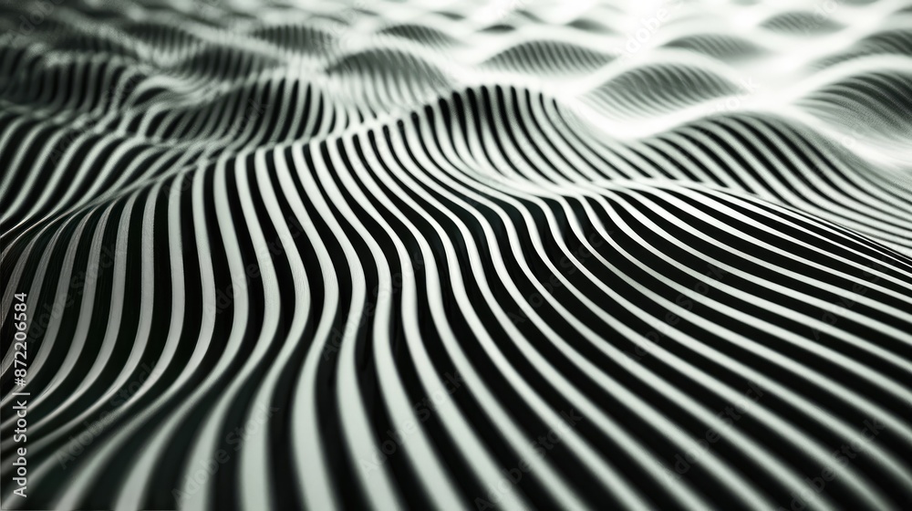 Lines pattern illusion. Generative AI